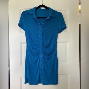 Blue mini dress
